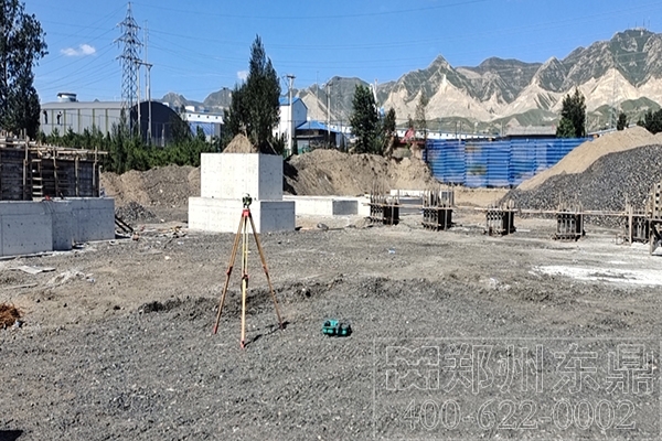 山西大同煤泥烘干機項目基礎(chǔ)建設(shè)現(xiàn)場