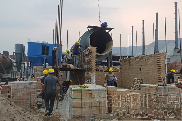 山西運城煤泥烘干機項目安裝現場 山西運城煤泥烘干機項目安裝現場