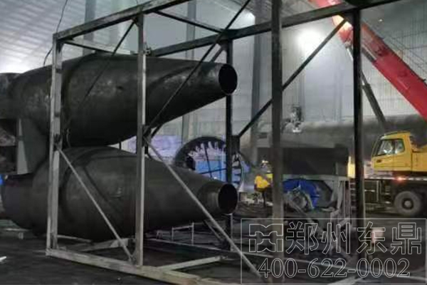 陜西彬州大型煤泥烘干機安裝現場實拍 陜西彬州大型煤泥烘干機安裝現場實拍