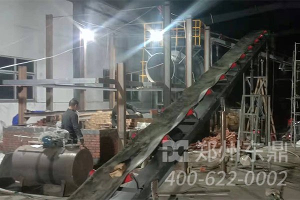 市政污泥烘干機安裝現場實拍圖